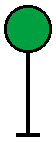 green circular sign