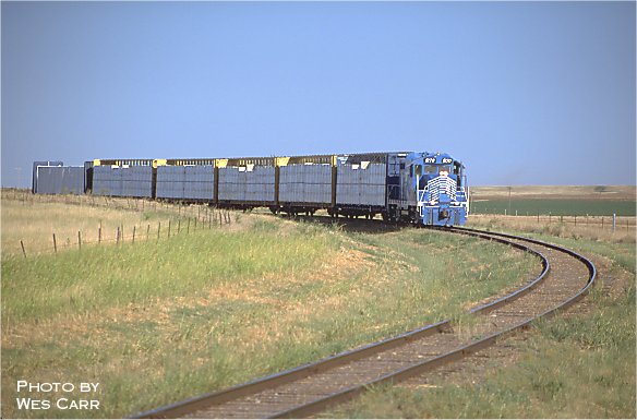 Hollis and Eastern eastbound freight between Duke and Altus