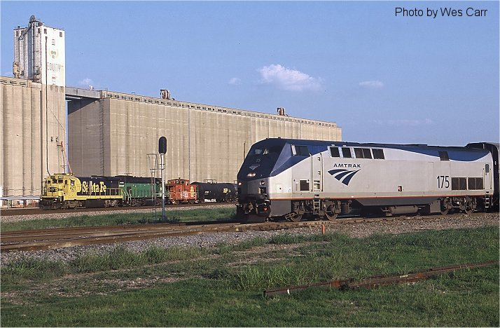 Amtrak and BNSF yard job at Saginaw.