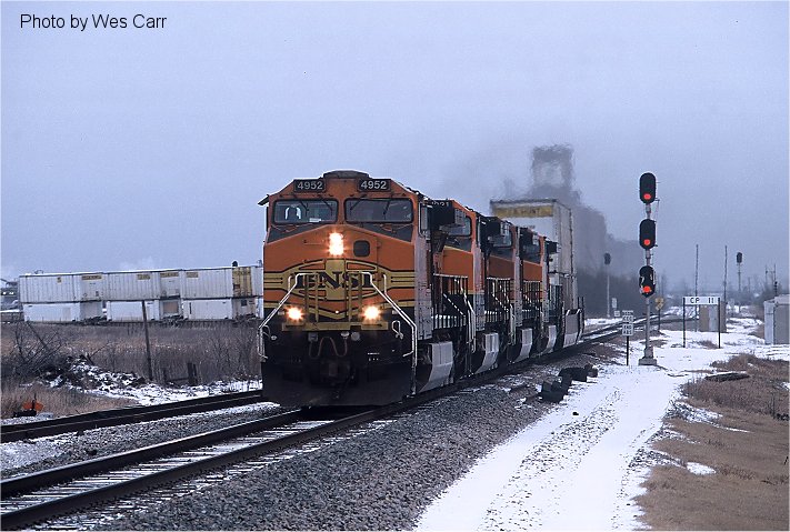 Z train in the snow 
at CP-11