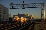 TRE and DART trains meet in Dallas
