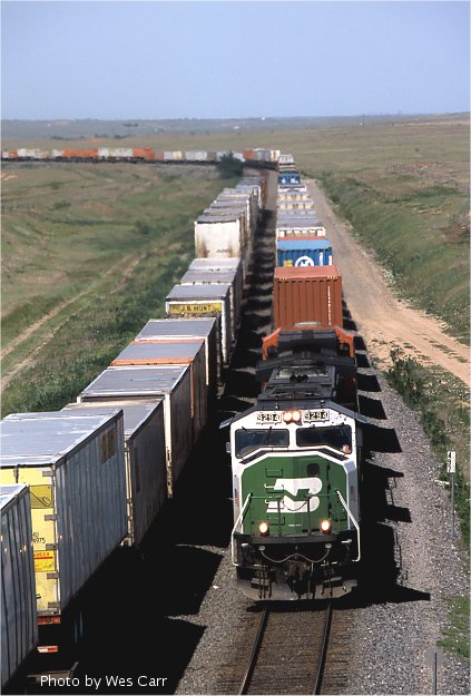 meeting on the double track east of Pampa