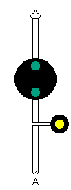 CPL yellow below right of vertical green