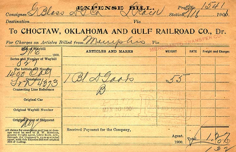 CO&G expense bill