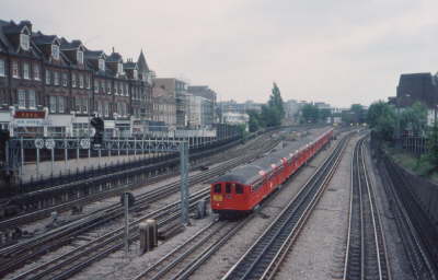 1938 Tube Stock at Harrow-on-the-Hill