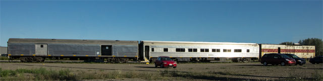 Train in yard