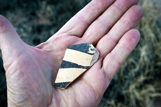 Anasazi potsherd