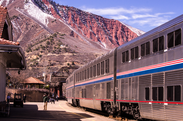 Glenwood Canyon station looking west.