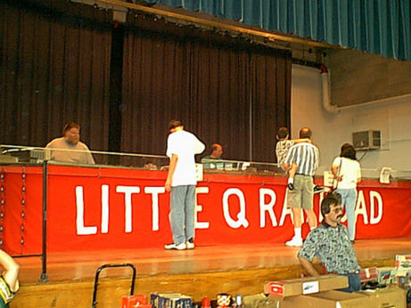 The portable layout at the Great Midwest Train Show.