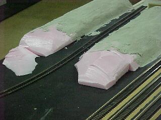 Foam hills partially covered with Ultracal. 
63K.