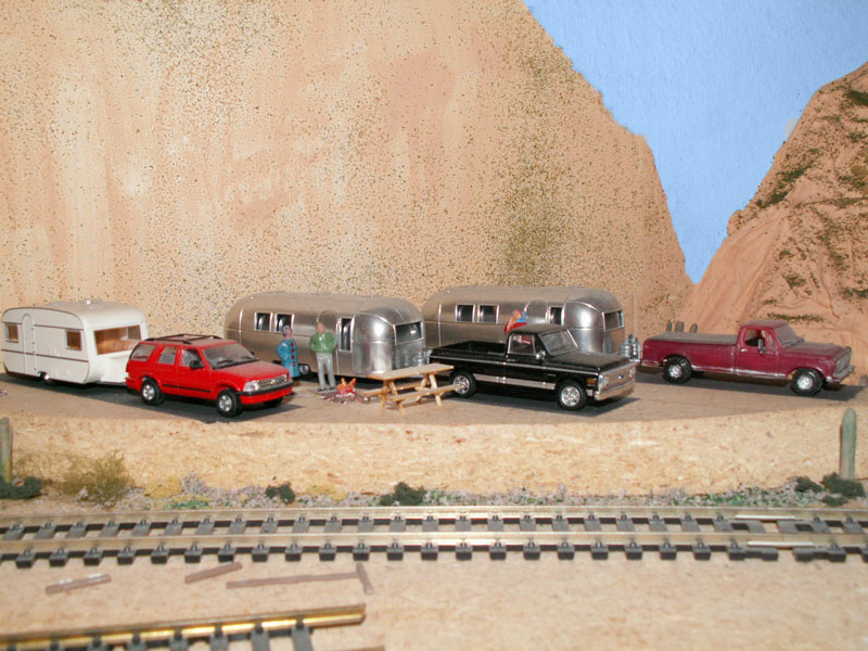 Camper Trailers including a pair of Airstream trailers