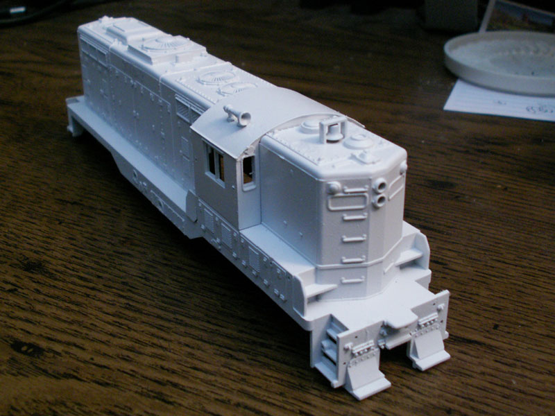 The shell was and painted white. 