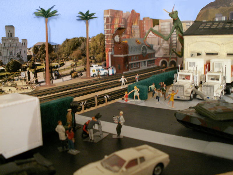 Colossal Mantis Attacks San Bernardino Santa Fe Amtrak Metrolink Station