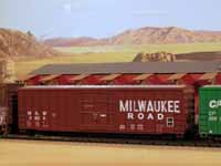 Milwaukee Road Newpaper Plug Door Box Car