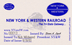 New York and Western E-Pass