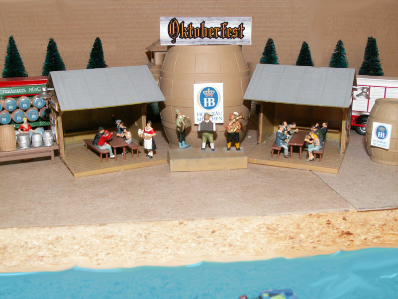 Oktoberfest on the shores of a mountain lake