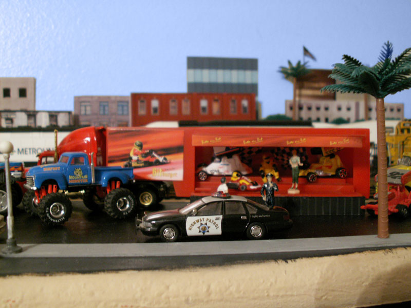 California CHP along with Go Carts and Sprint Cars in the promotional area