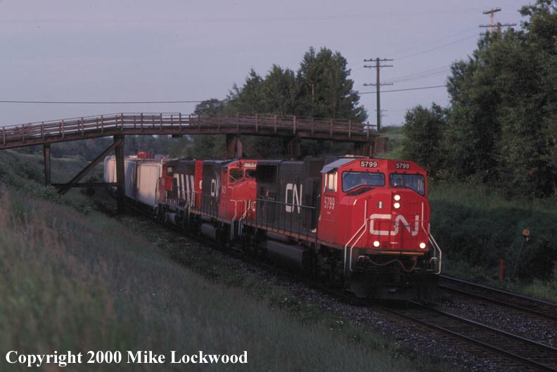 CN 5799, 9421, and 9585 on #367 July 1, 2000 @ 1959