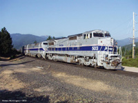 Amtk 503 leads the Starlight@ Mt. Shasta City