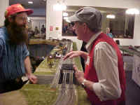 Jeff Faust of RASG talking with Grahm White, the TTCS show chairman.
