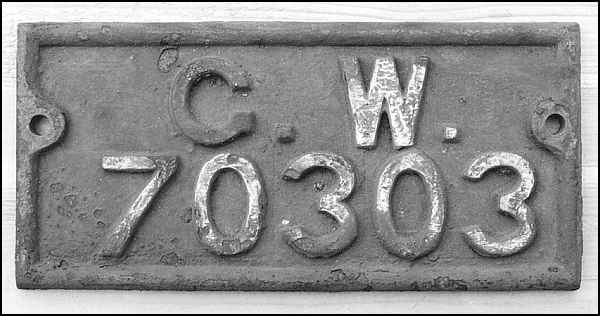 wagon number 70303