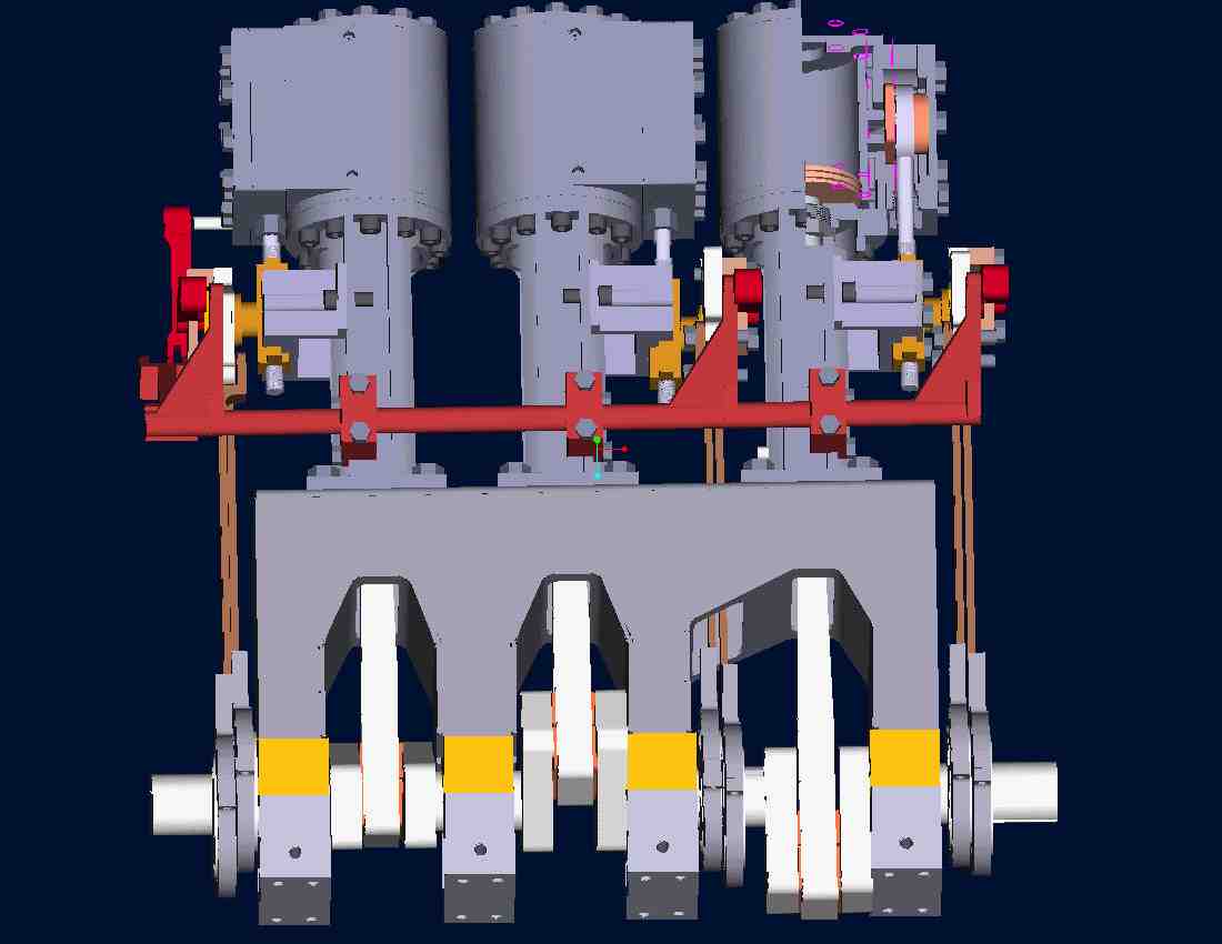 3d view of engine