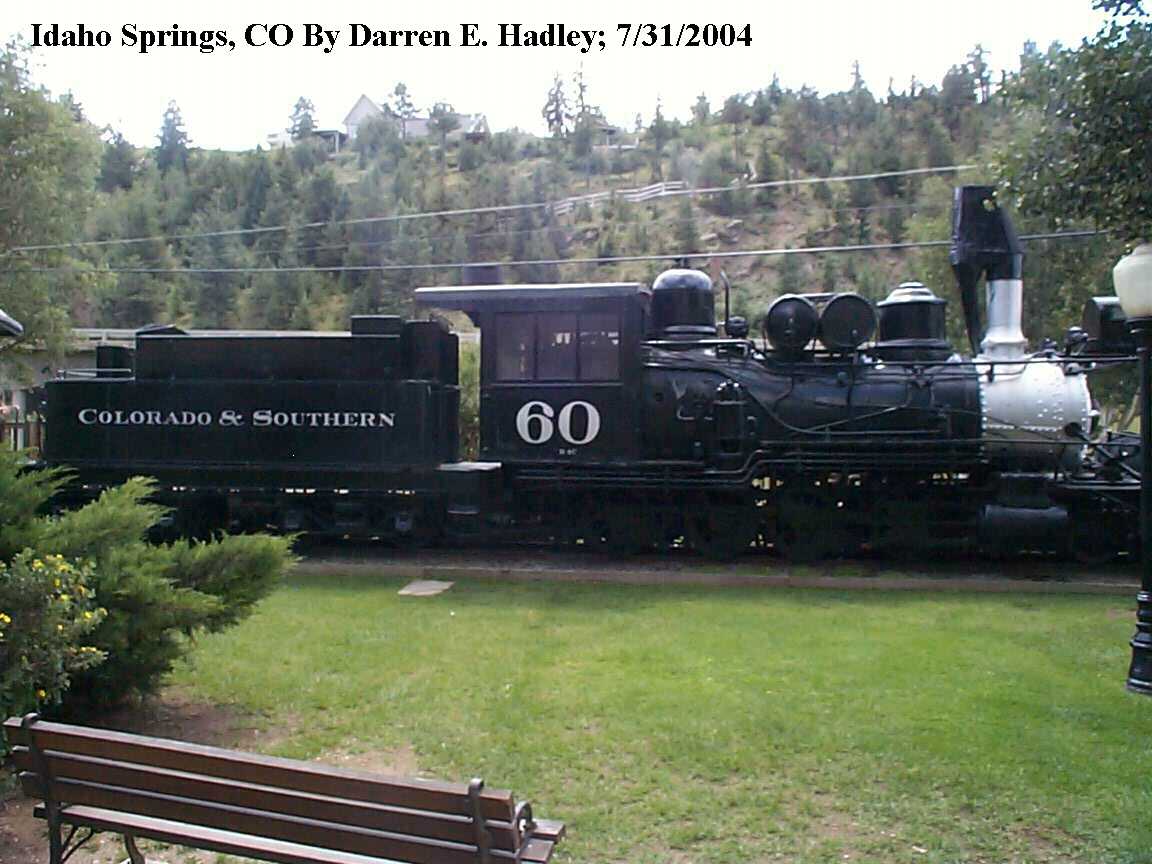 Railfanning Colorado - Idaho Spings C&S #60