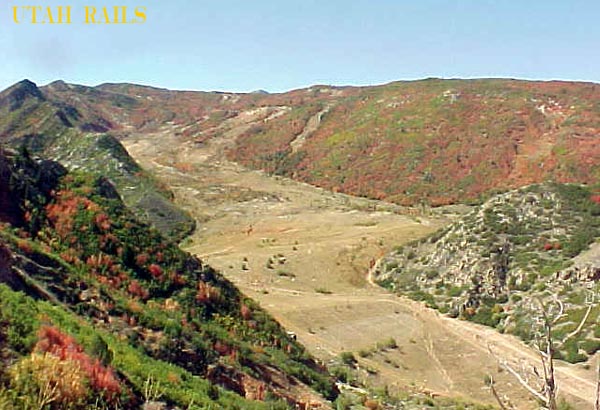 Thistle slide area taken from highway, September 2000