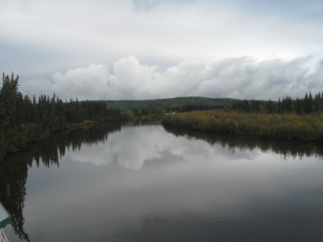 up river