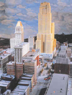 5th Street, Fountain Square and the eastern elevation of the Carew Tower and Central Trust Buildings