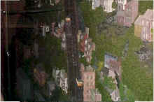 A closeup of street cars on the Mt. Adams incline