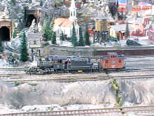 2-6-0 Steam locomotive and caboose