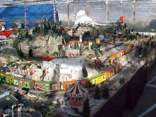 Overview of the Garden Factory train display