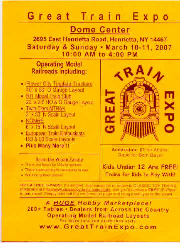 Great Train Expo postcard